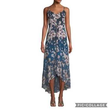 Nanette Lepore ombré blue floral Maxi Dress - image 1