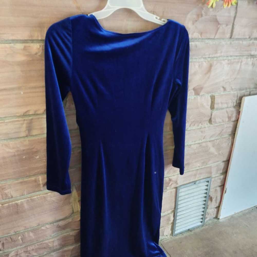Royal blue dress - image 2