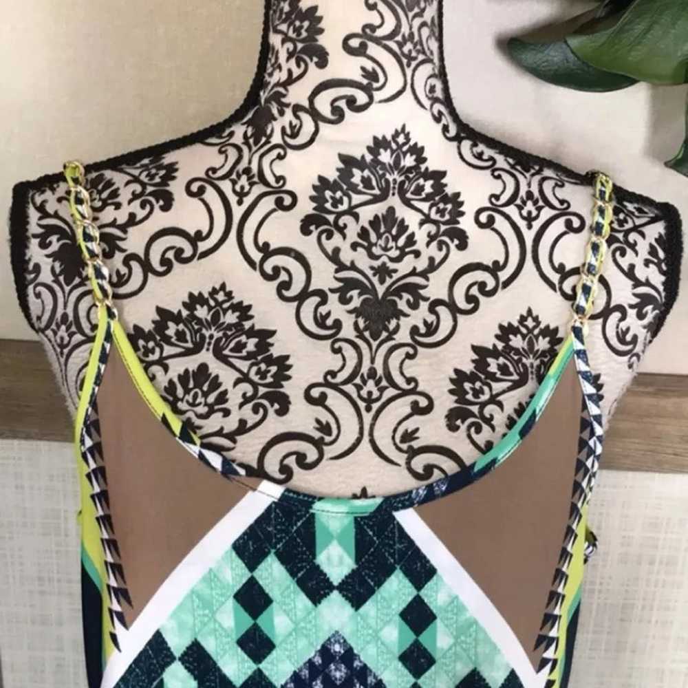Geometric Chain Shoulder Maxi Dress - image 2