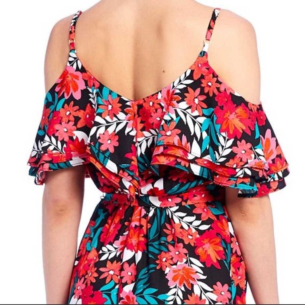 Calvin Klein Cold Shoulder Floral Jumpsuit - image 2