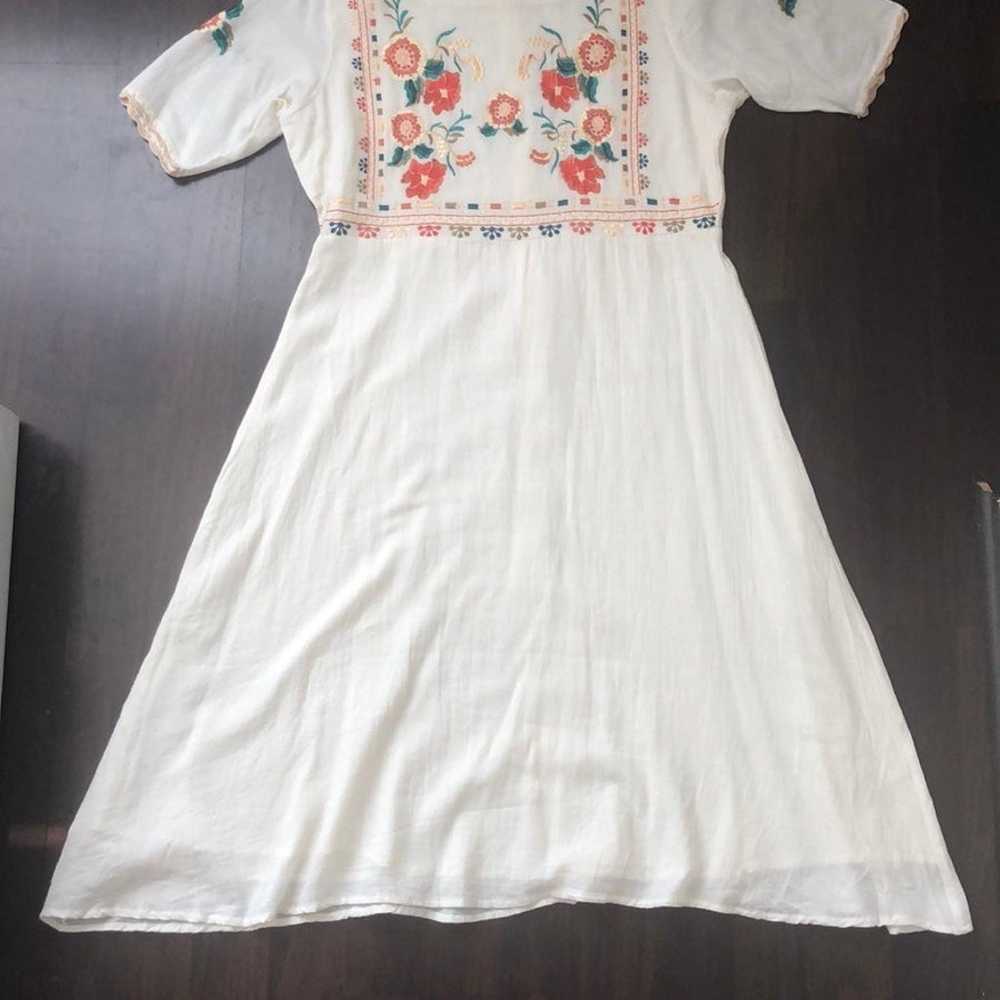 DM Fashion 100% Cotton Embroidered Dress - image 1