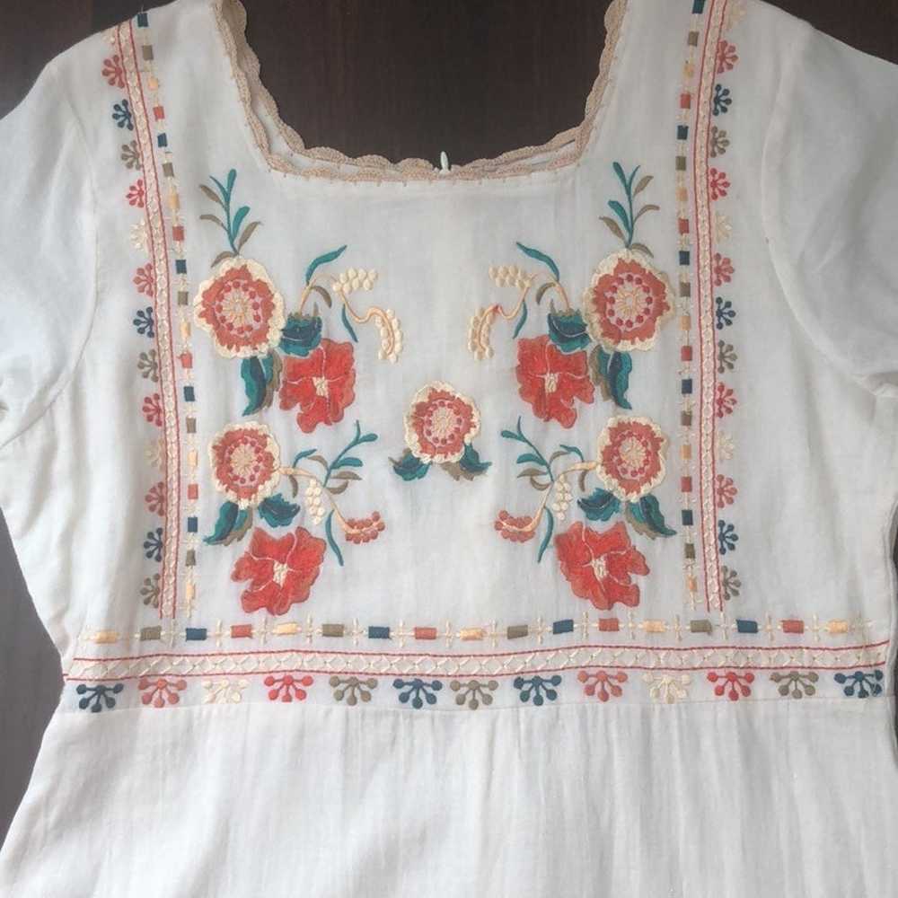 DM Fashion 100% Cotton Embroidered Dress - image 2