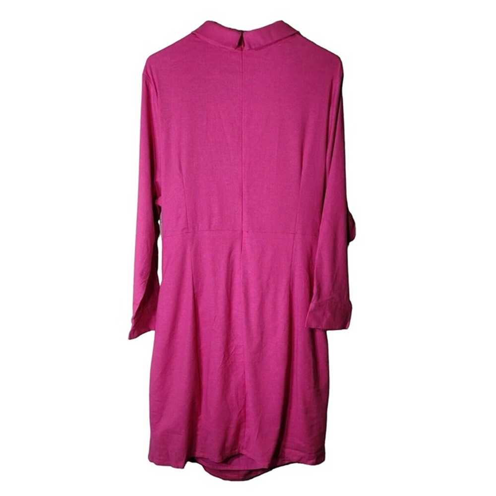 Simmi London Dress Womens 18 Pink Long Sleeve Wra… - image 2