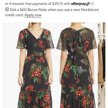 Black Floral High-Low Julia Jordan Dress