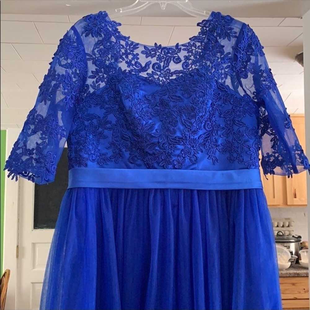 royal blue dress - image 2