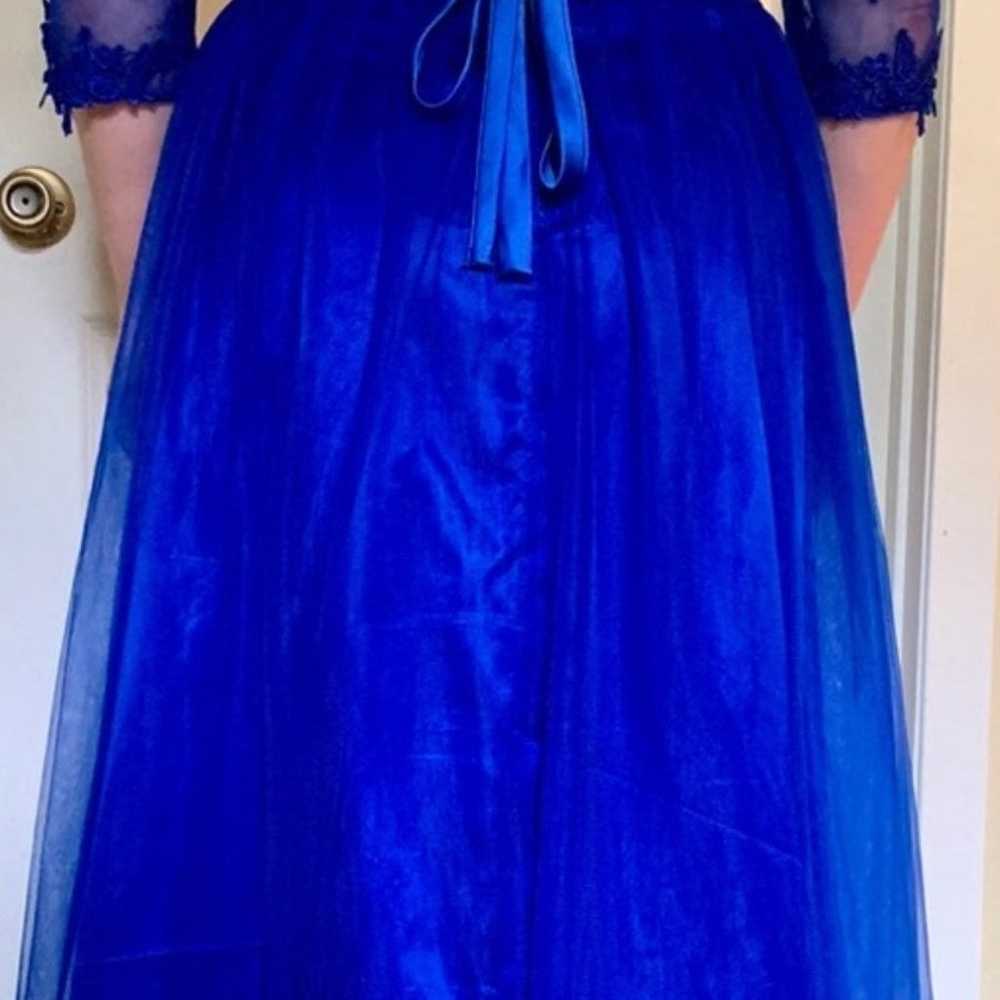 royal blue dress - image 7