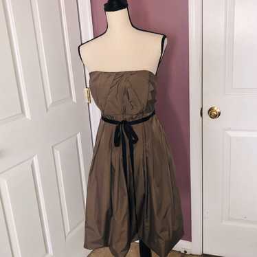 Strapless Taupe Dress - image 1