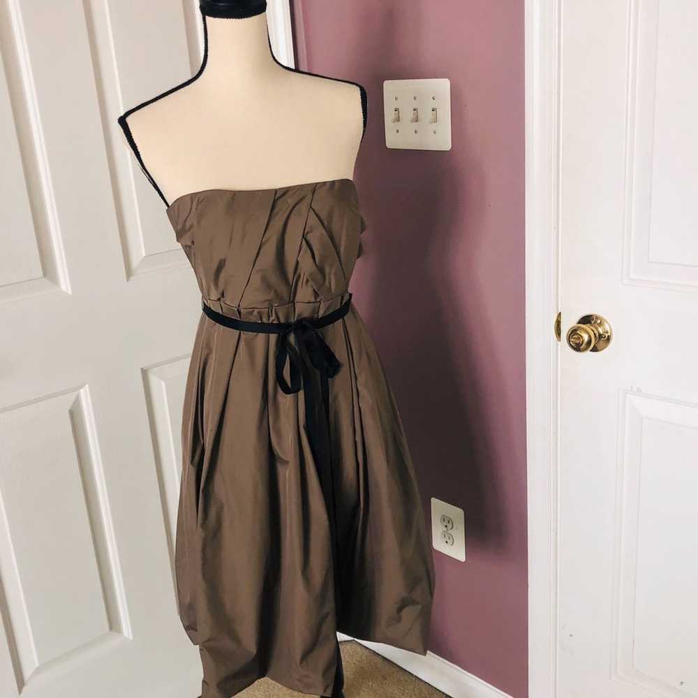 Strapless Taupe Dress - image 2