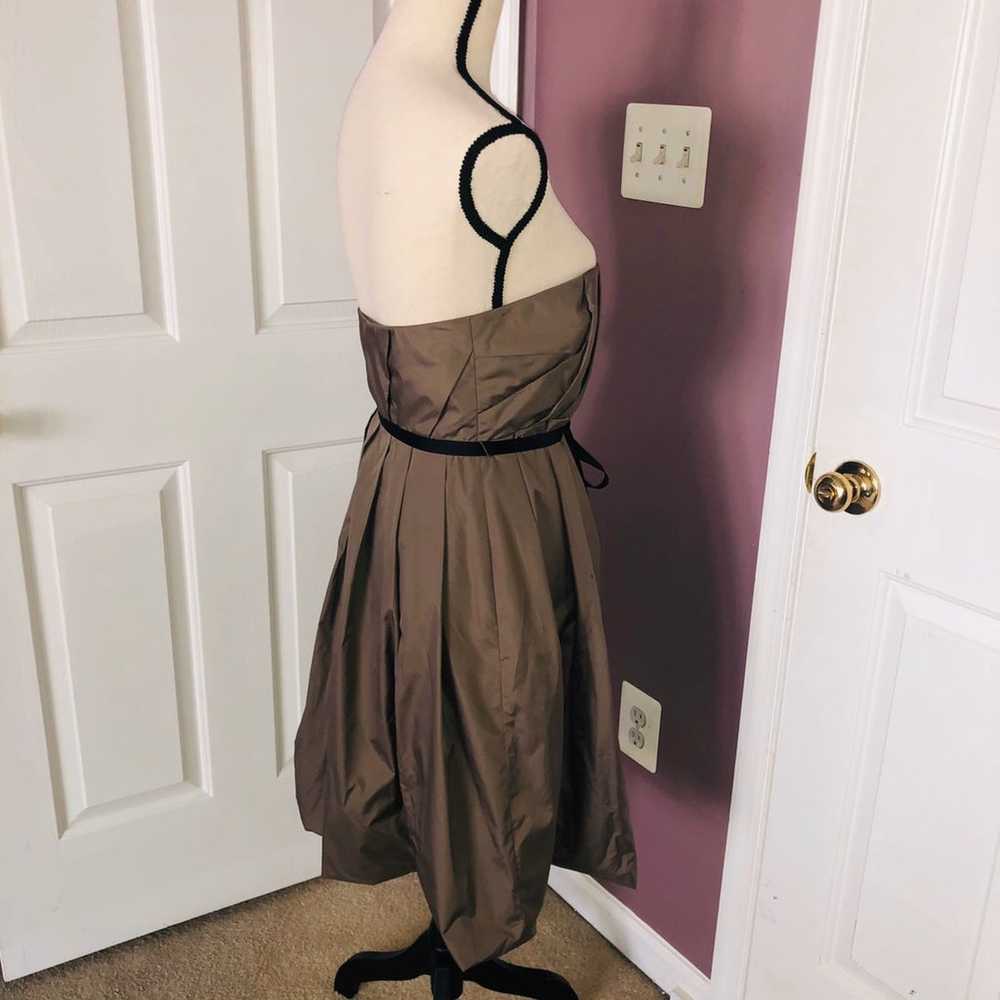 Strapless Taupe Dress - image 4