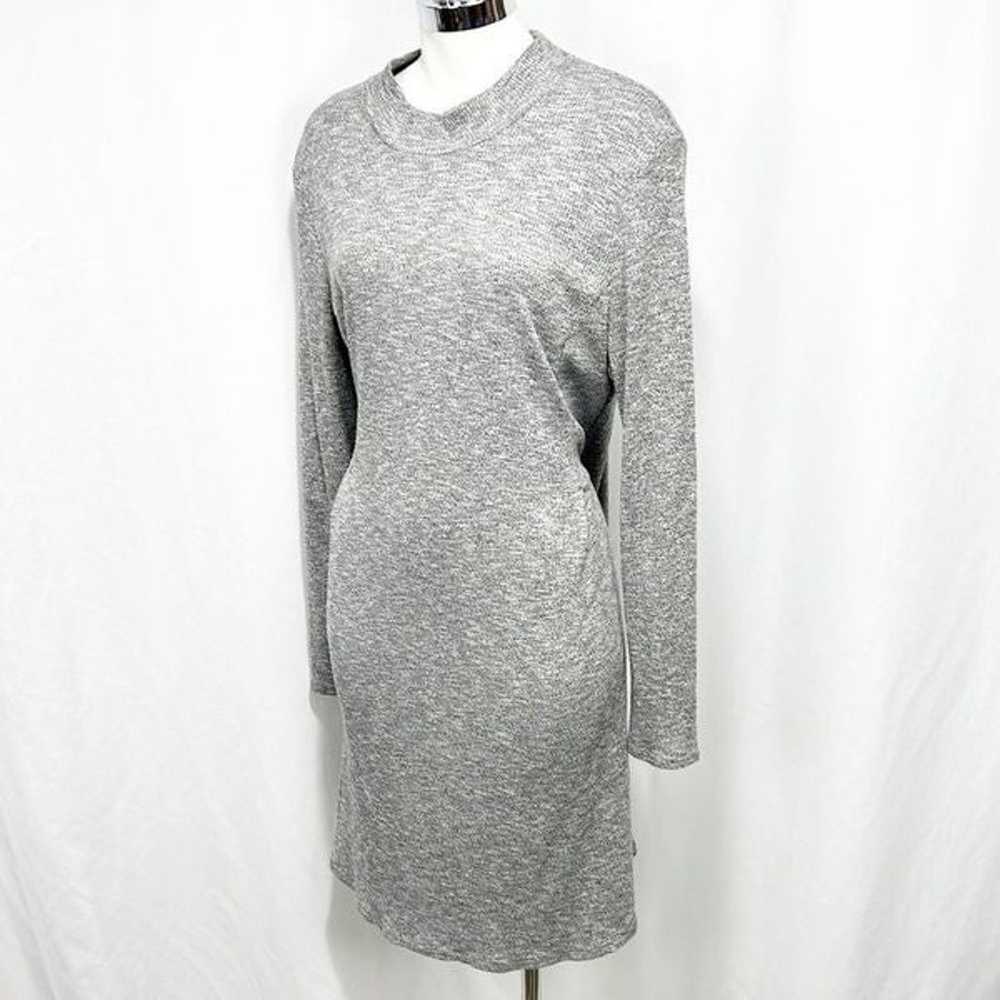 Madewell Cityblock Mockneck Dress F6711 Gray Swin… - image 5