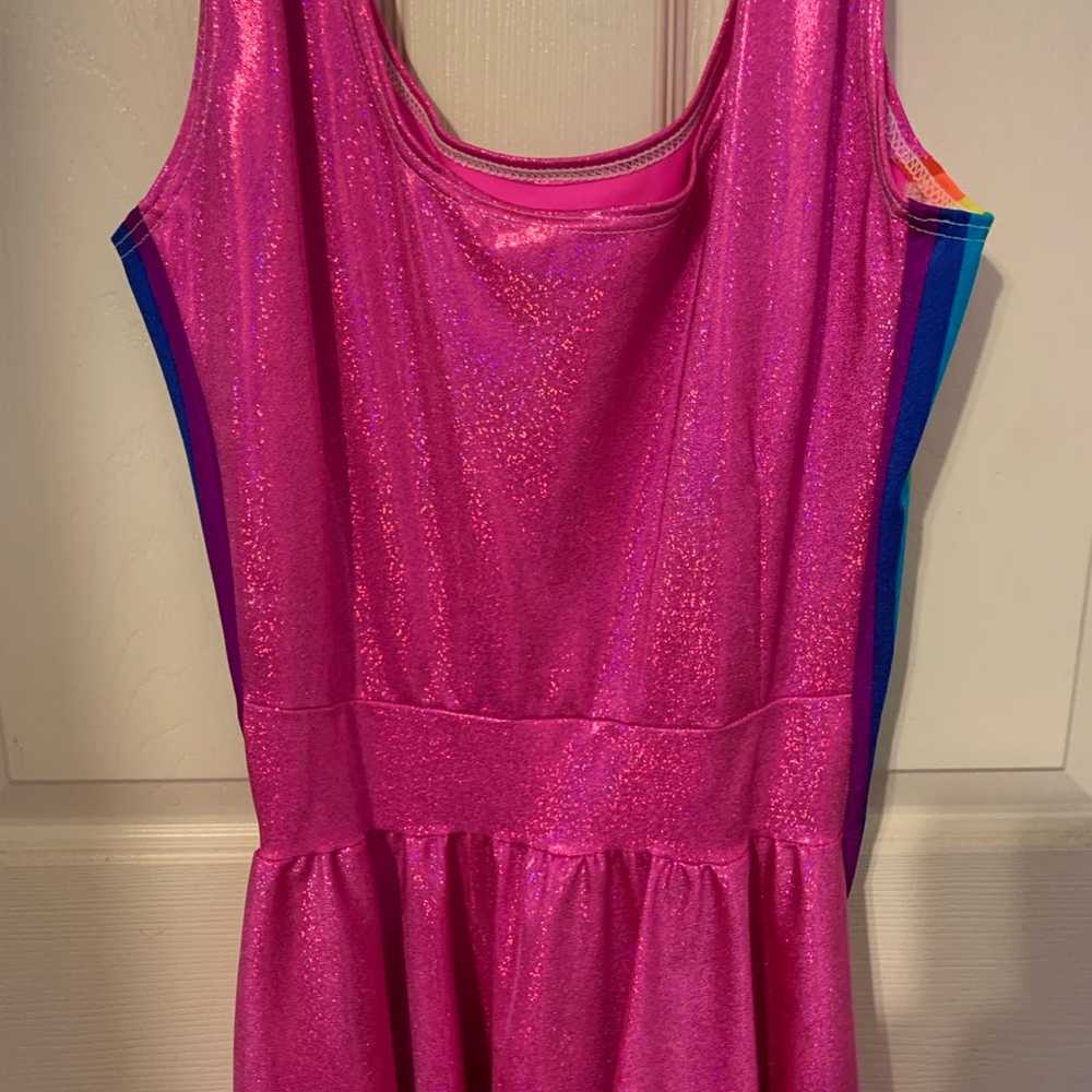 Pink and Rainbow Sparkly Dress - image 6