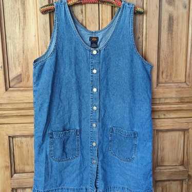 Route 66 vintage denim 90s dress - image 1