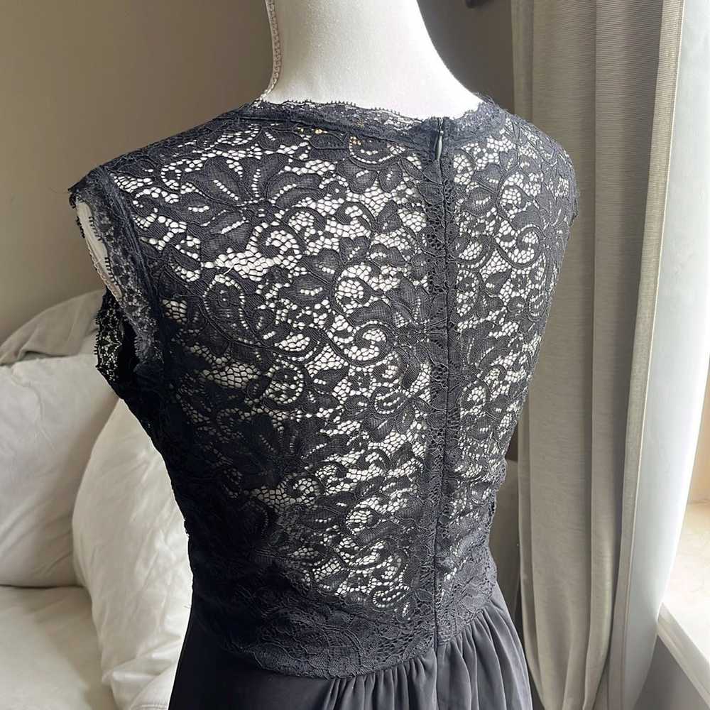New black long lace evening dress gown - image 6