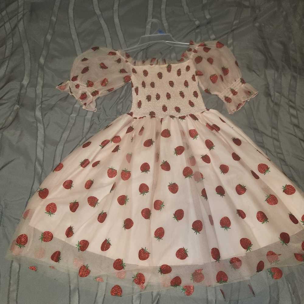 Puffy strawberry dress XL - image 2
