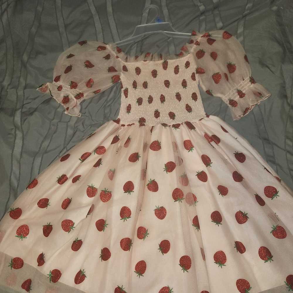 Puffy strawberry dress XL - image 3