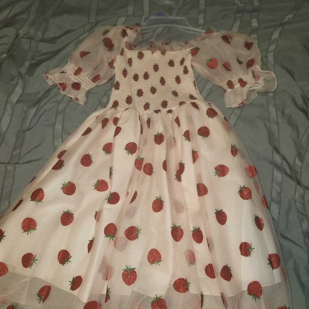 Puffy strawberry dress XL - image 5