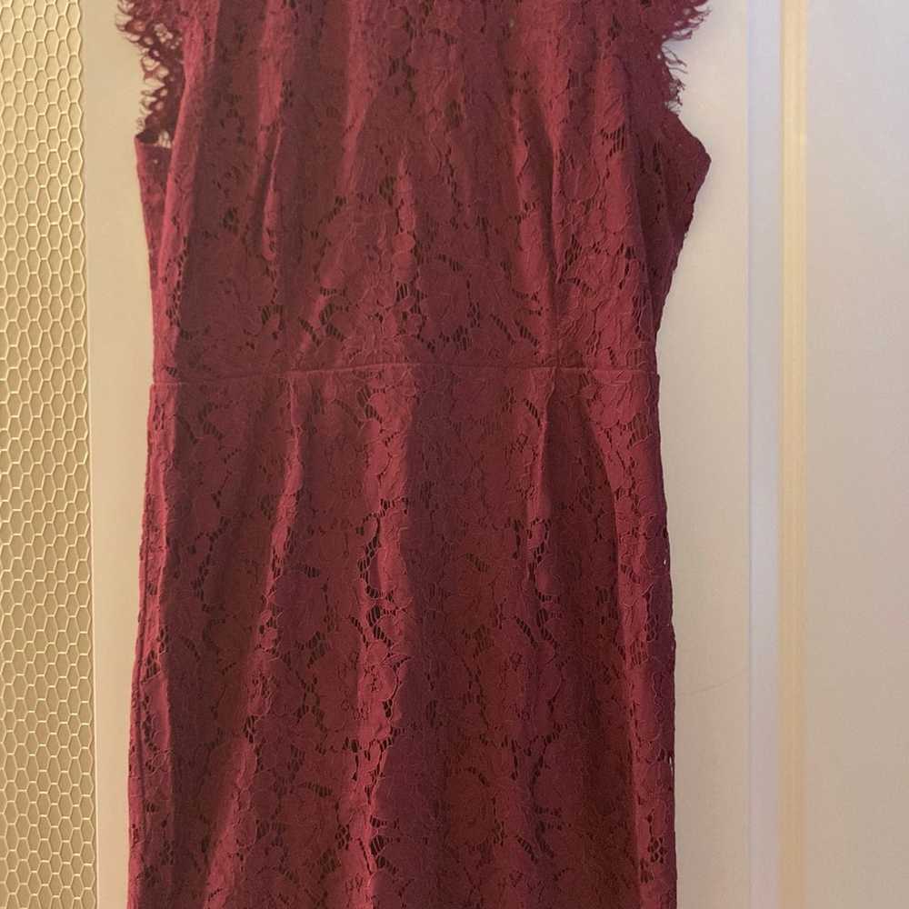 Wine Lace XL Dress - image 3