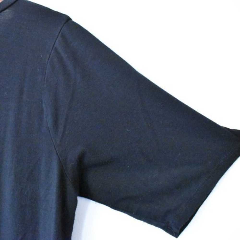 Torrid high slit black midi dress with short slee… - image 7