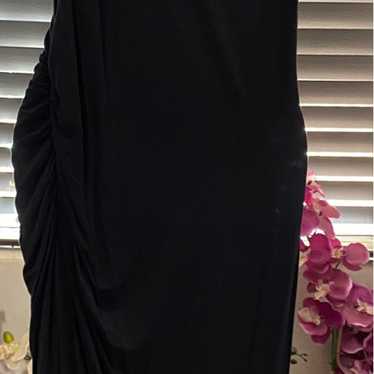 INC International Concepts Black Fringe Dress - image 1