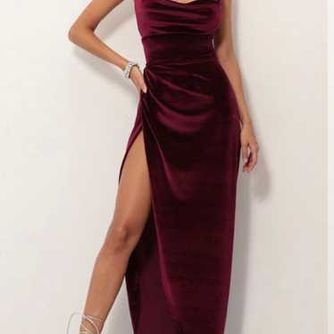 Windsor red velvet dress