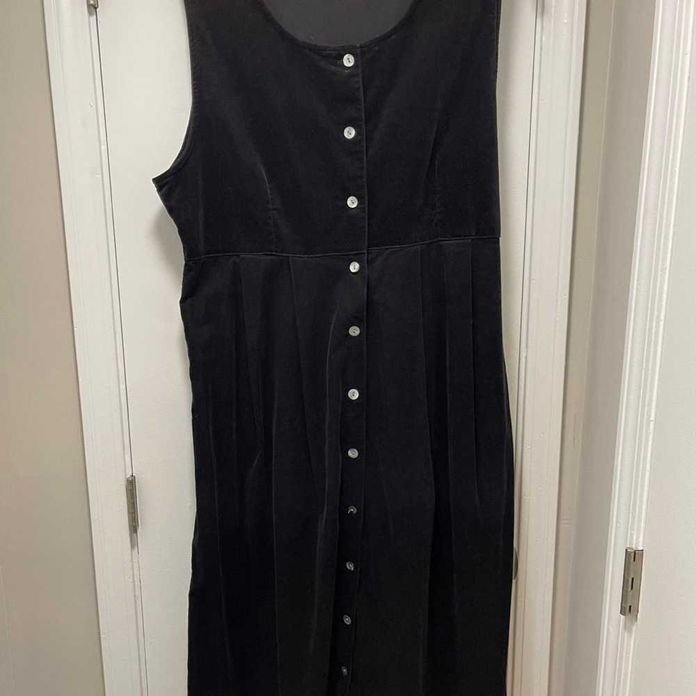 Woolrich Womens Velvet Shirt Dress Black Dress - image 1