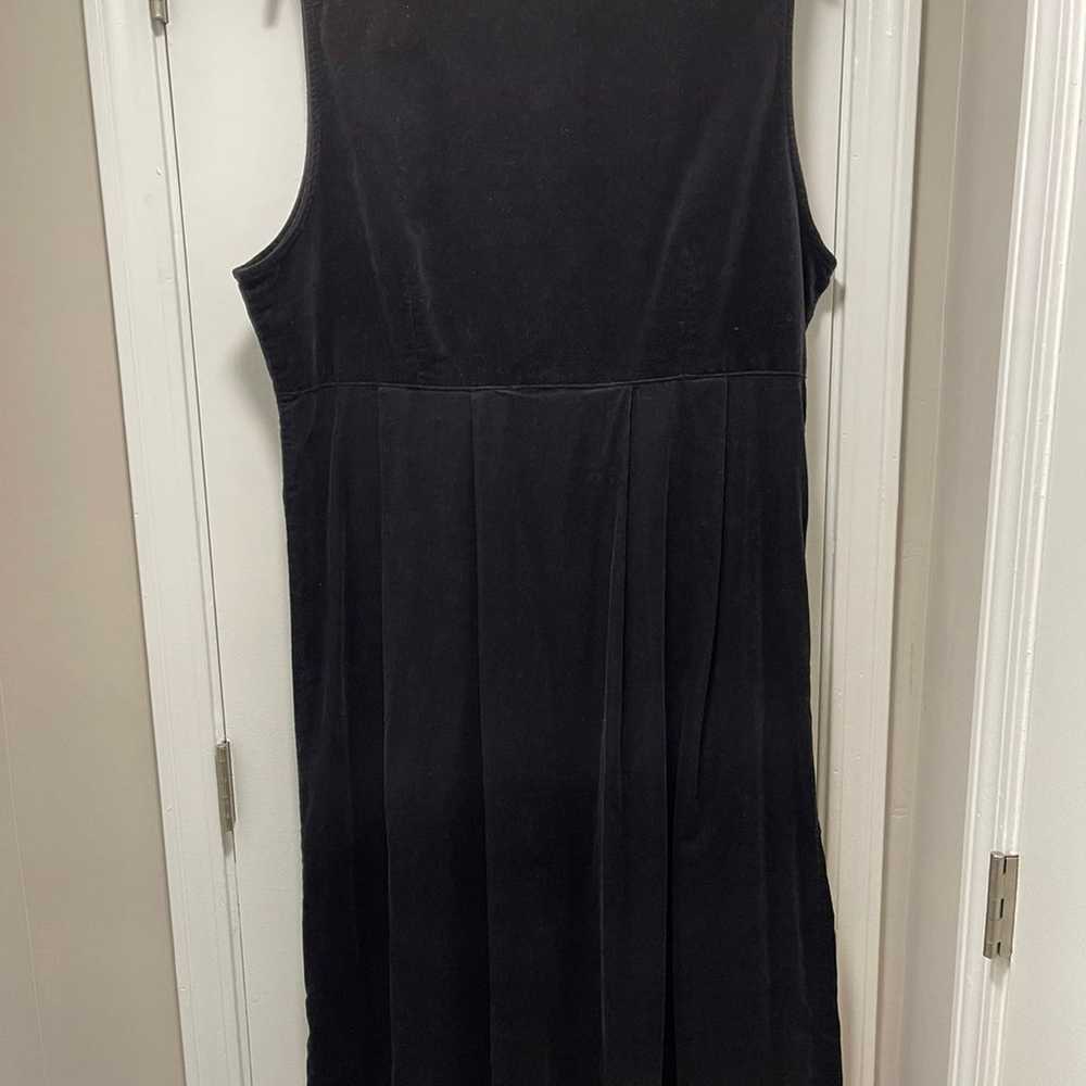 Woolrich Womens Velvet Shirt Dress Black Dress - image 2