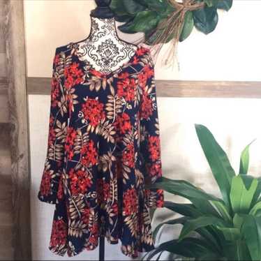 Floral Bell Sleeve Floral Tunic/Dress - image 1