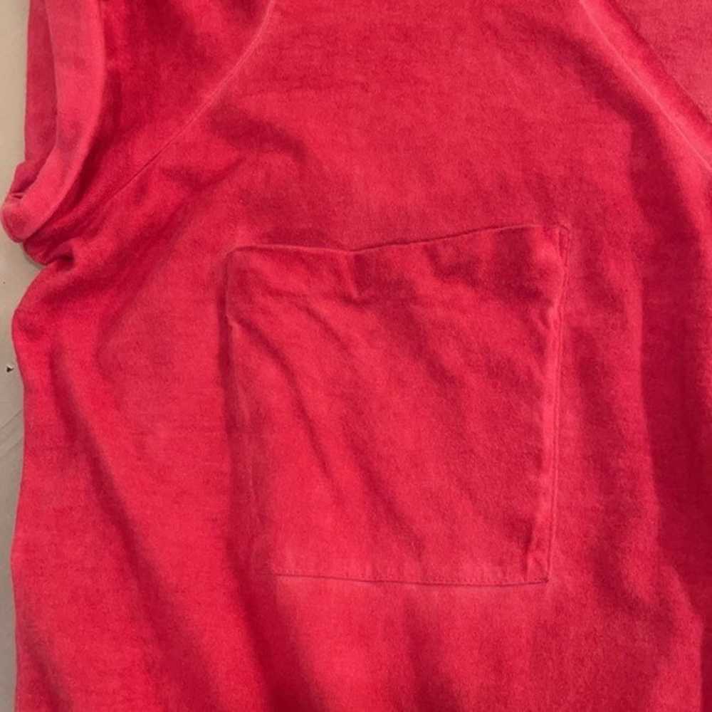 EUC DKNY JEANS Red Tie-Dye Mini T-shirt Dress XL - image 5