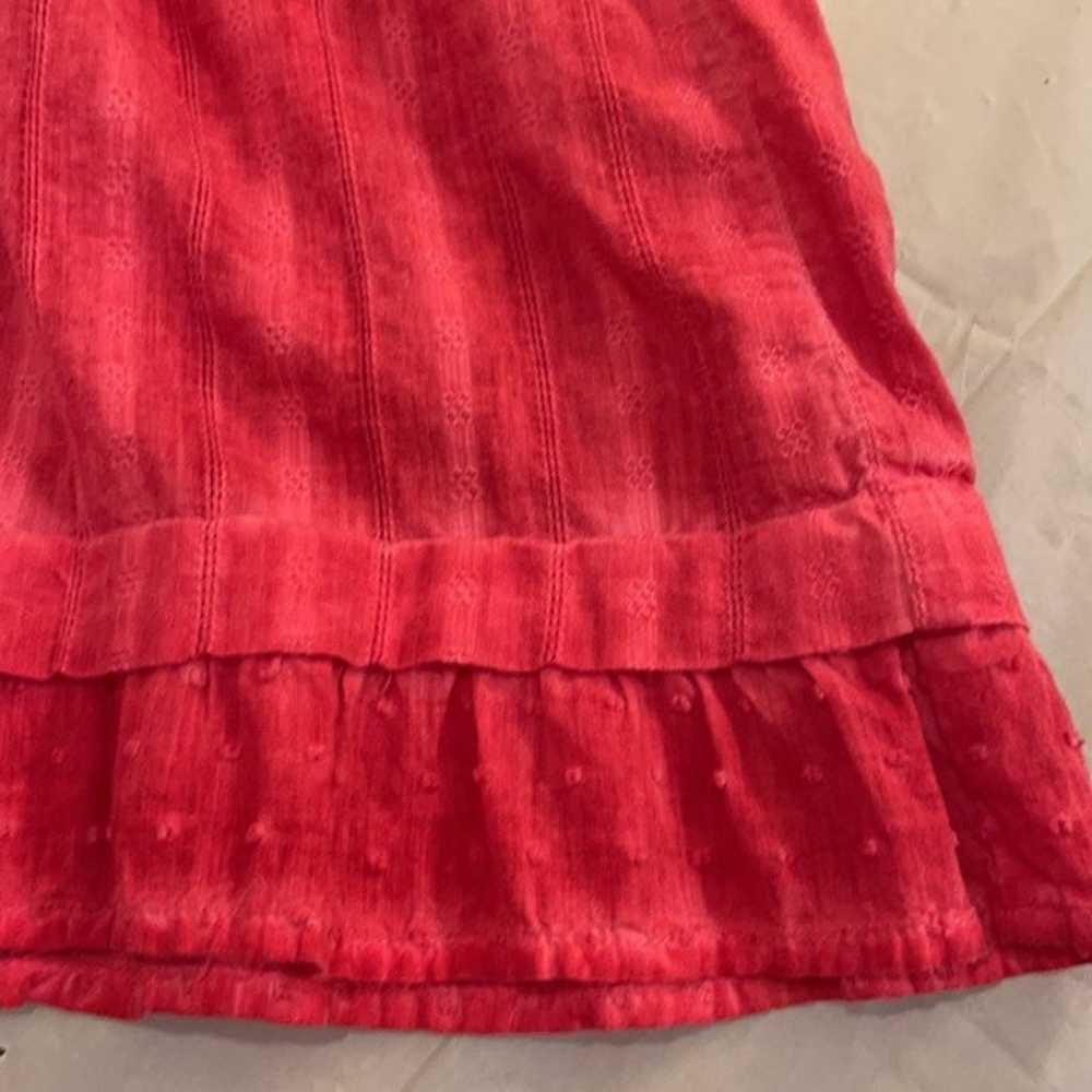 EUC DKNY JEANS Red Tie-Dye Mini T-shirt Dress XL - image 6