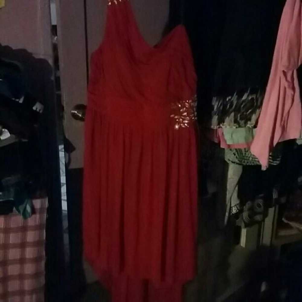 Red Prom dress, size 18 - image 2