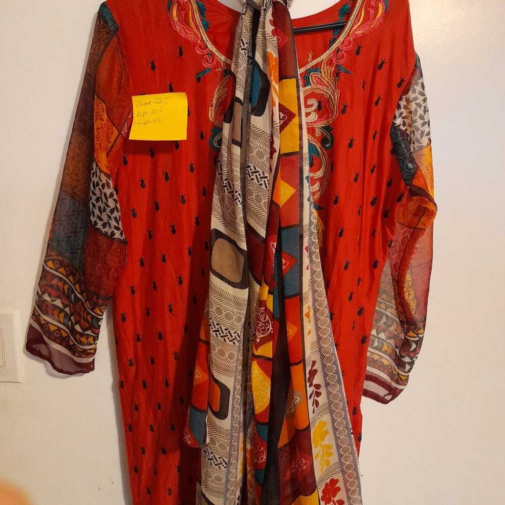 New Pakistani Indian shalwar kameez xl - image 3