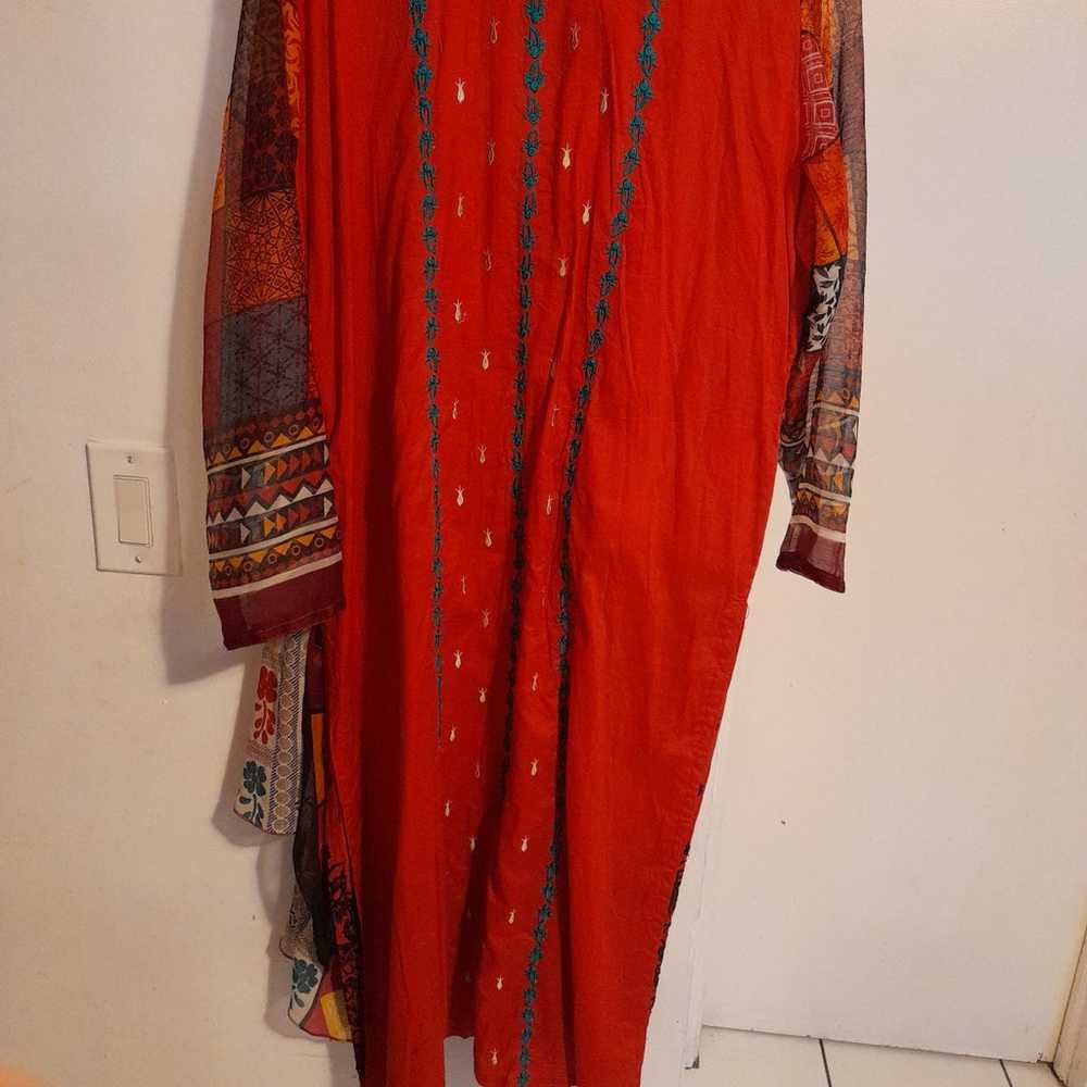 New Pakistani Indian shalwar kameez xl - image 5