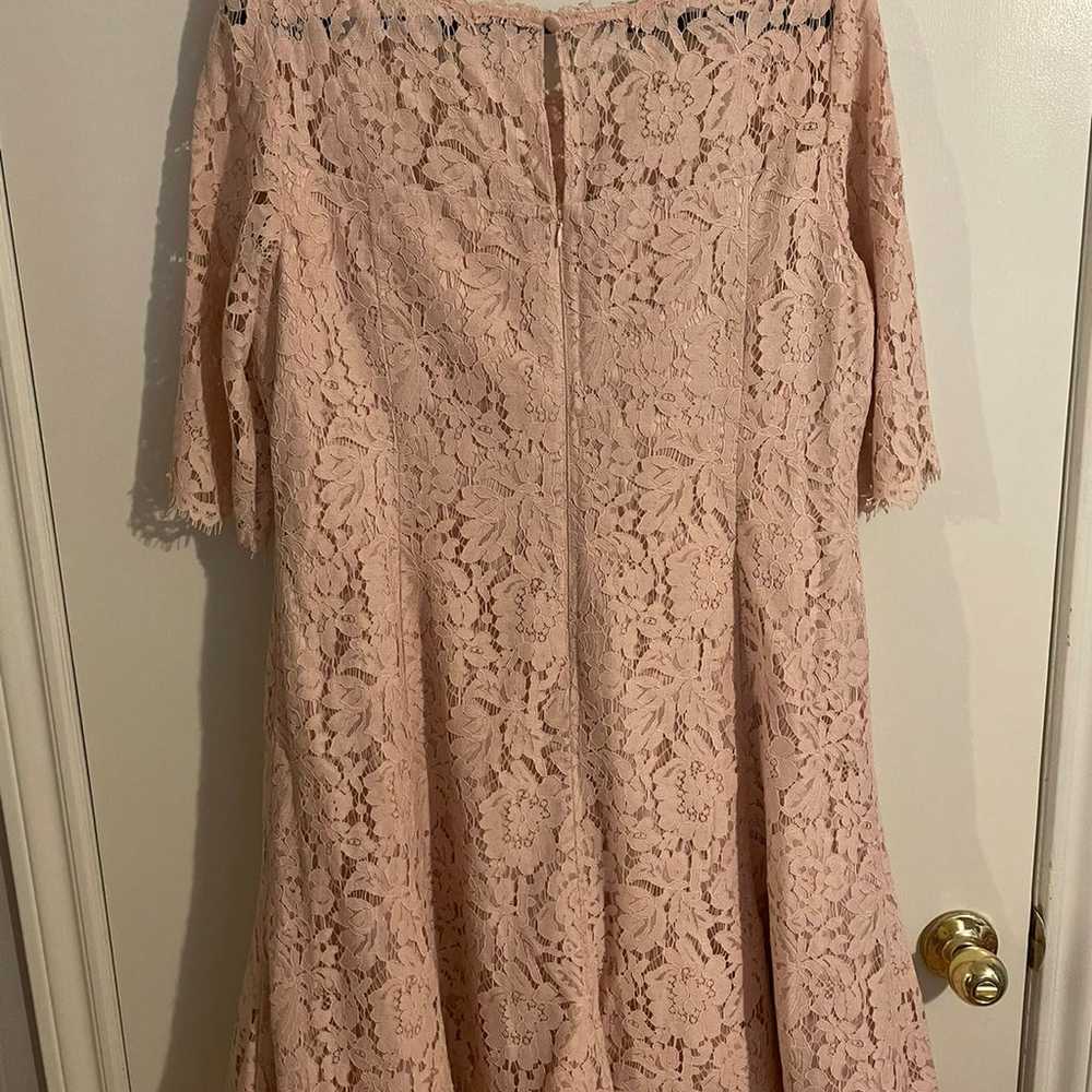 Blush pink lace dress - image 2