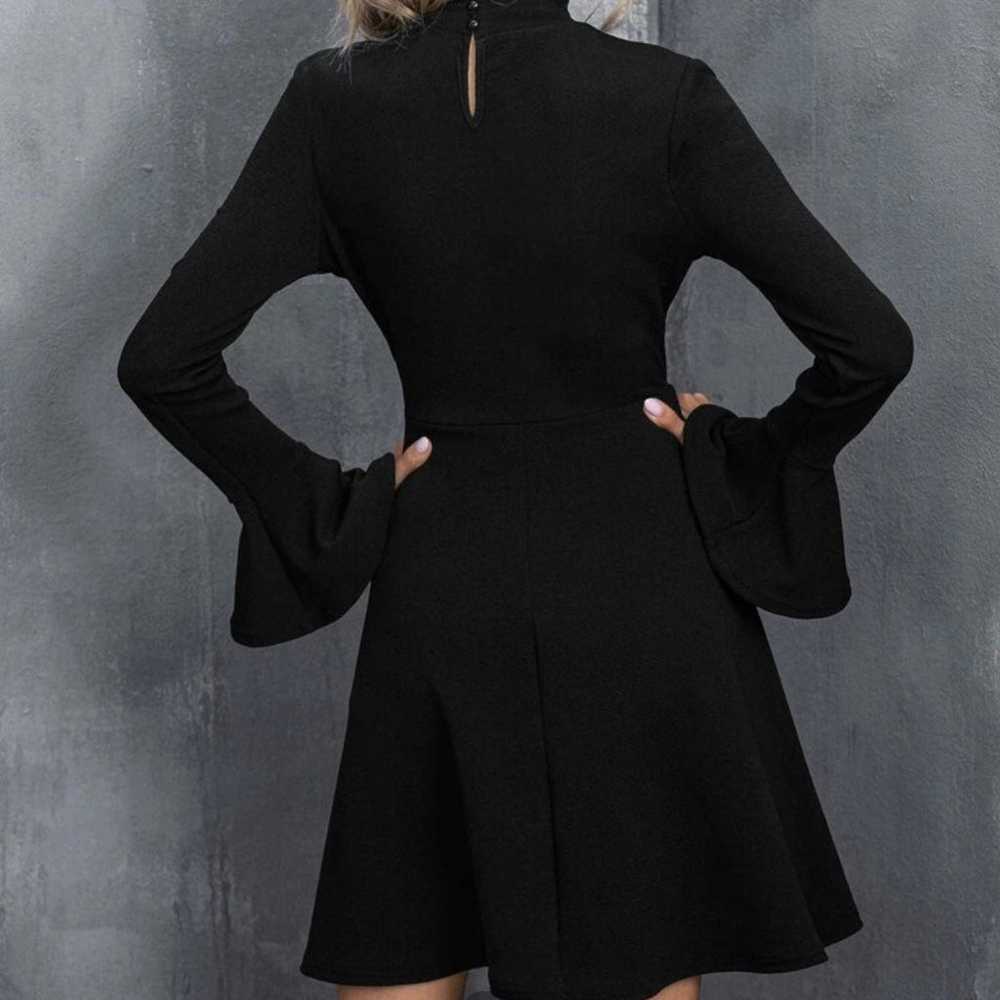SEXY BLACK FLARE DRESS - image 6