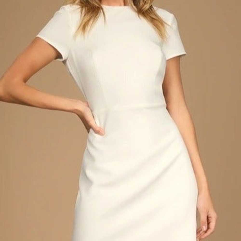 Stay Darling Ivory Short Sleeve Backless Bodycon … - image 2