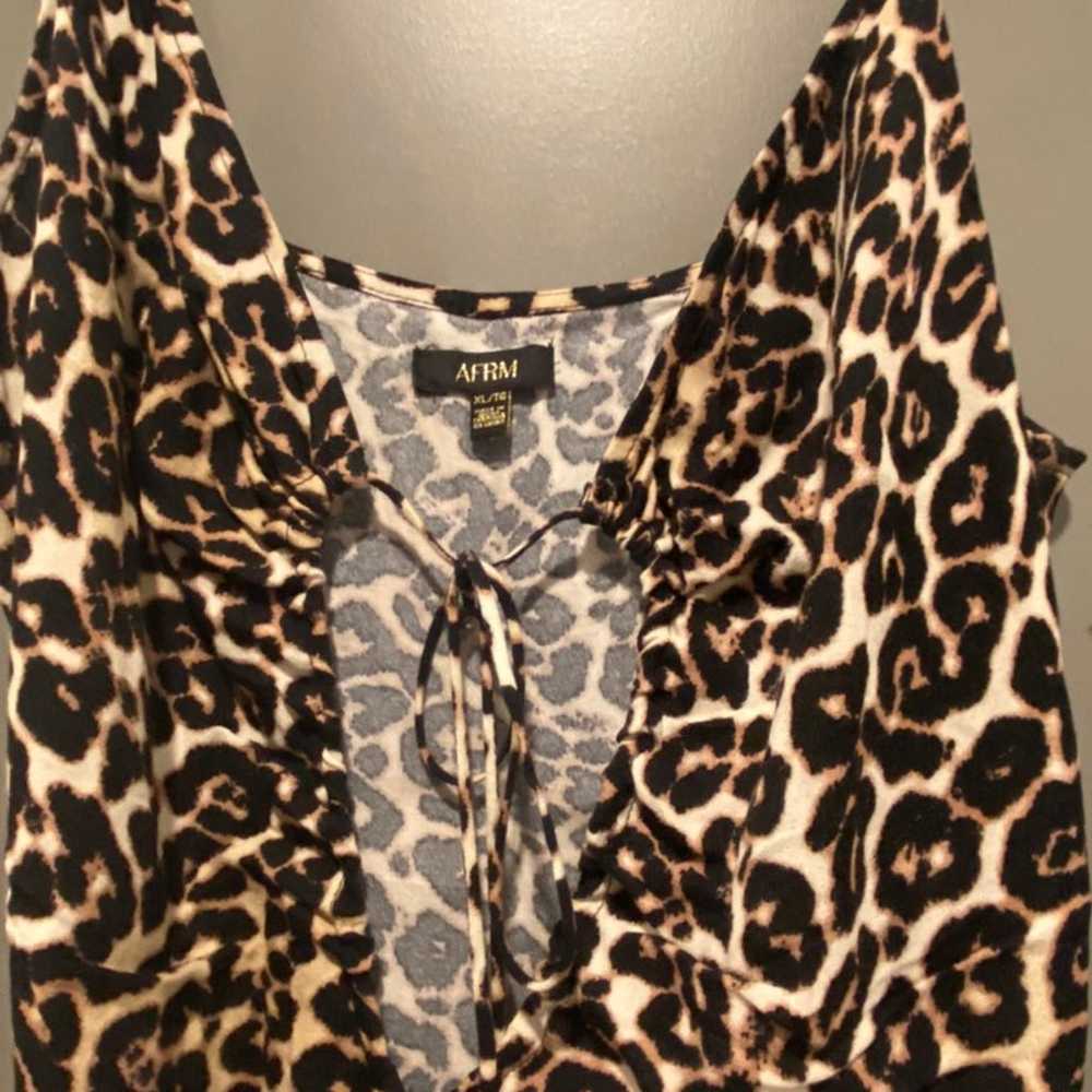 AFRM Midi Leopard Dress - image 2