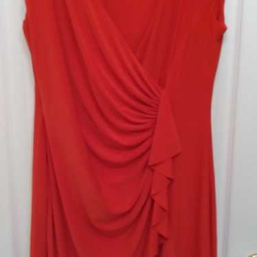 American living red evening dress