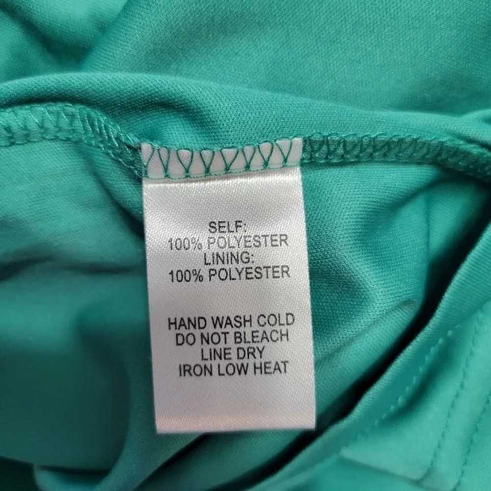 Lulus Green Faux Wrap Pleated Mini Halter Dress S… - image 6