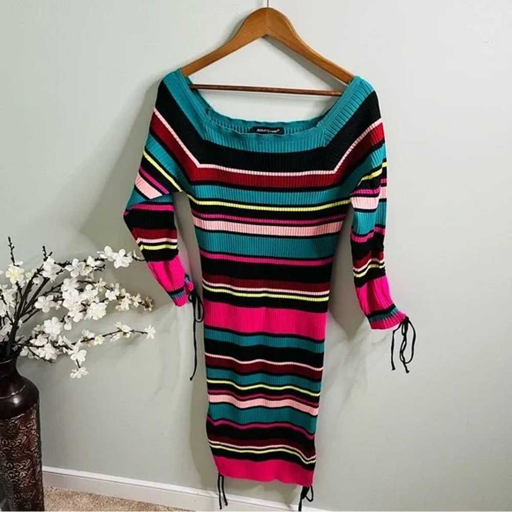 Ashley Stewart Striped Sweater Dress Size 18/20 - image 1