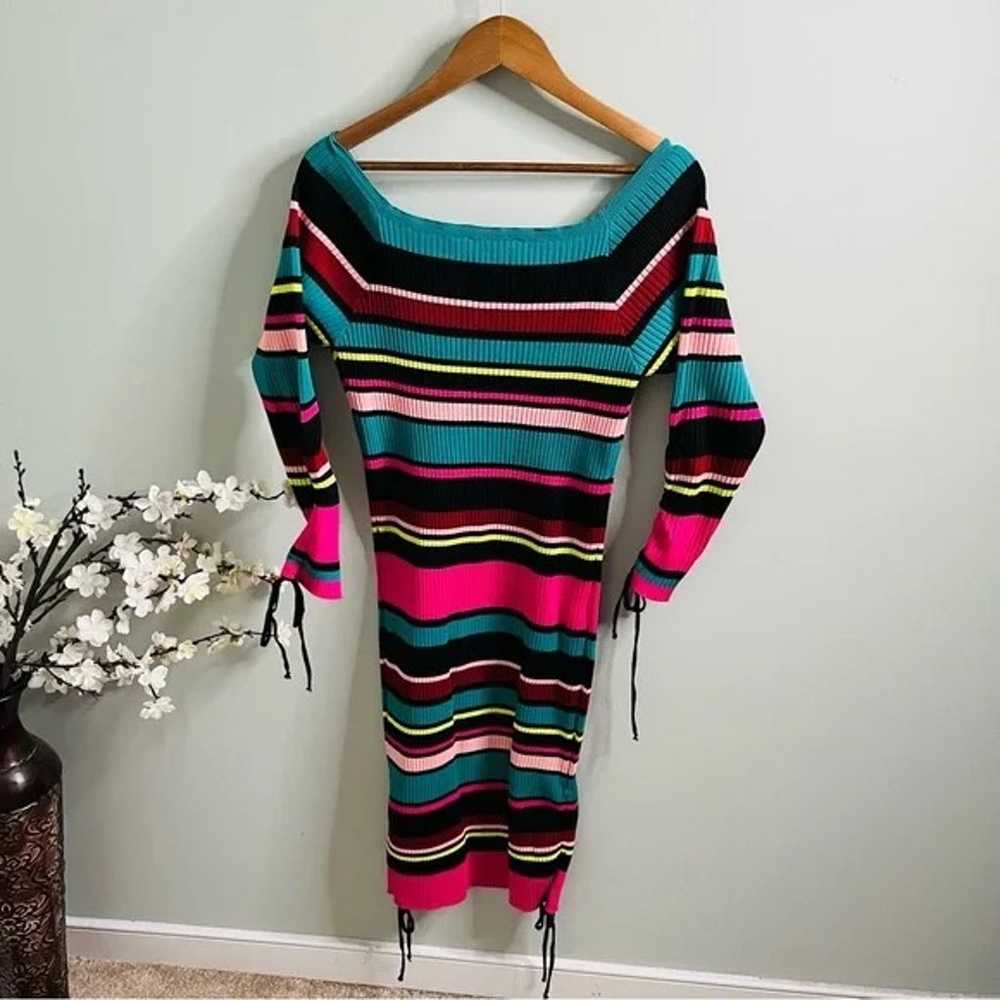 Ashley Stewart Striped Sweater Dress Size 18/20 - image 2