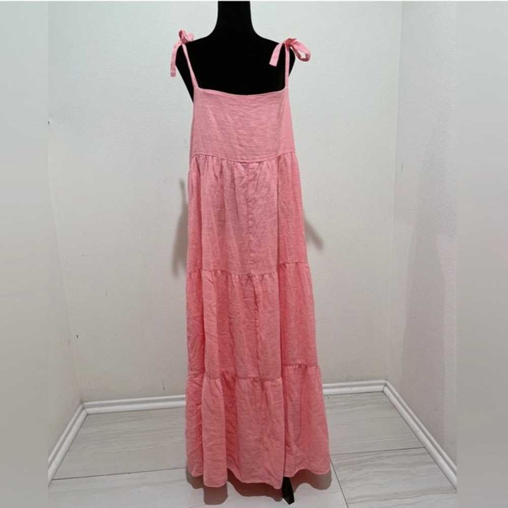 Zara tiered cotton long dress,voluminous, bubbleg… - image 3