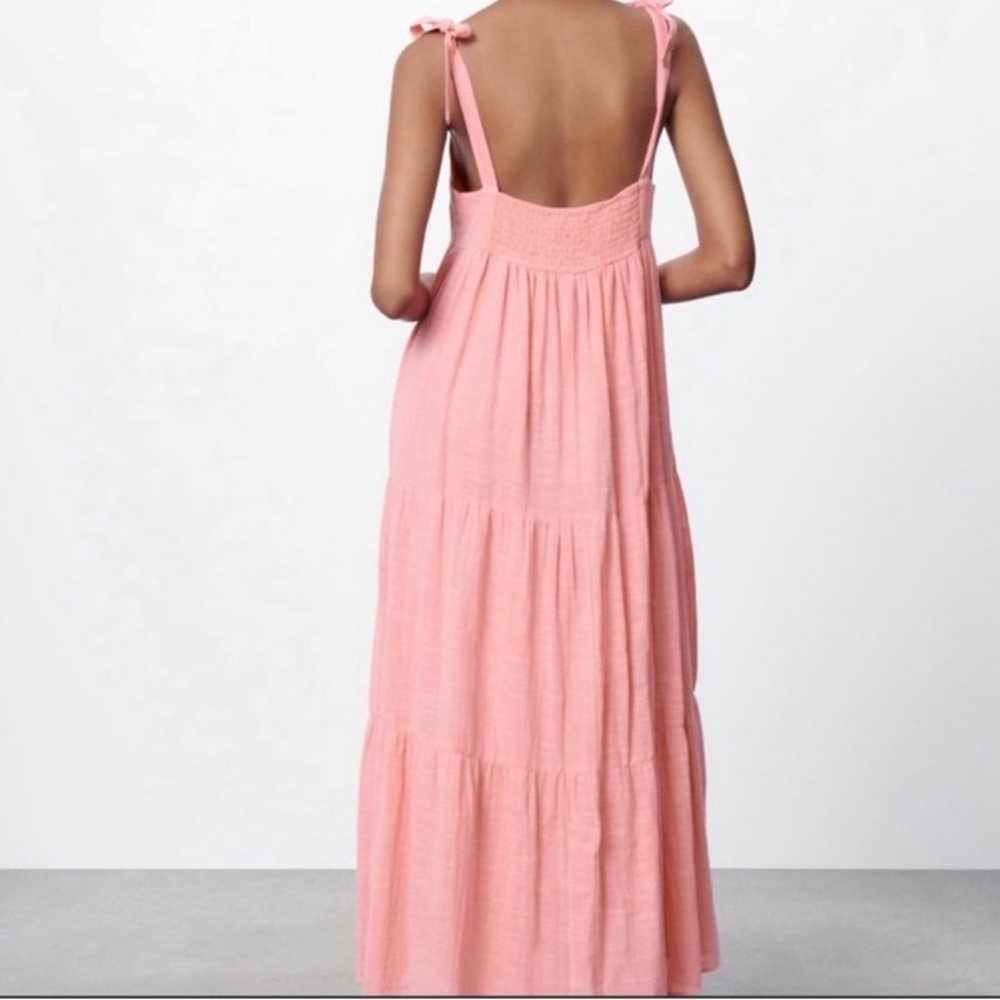 Zara tiered cotton long dress,voluminous, bubbleg… - image 4
