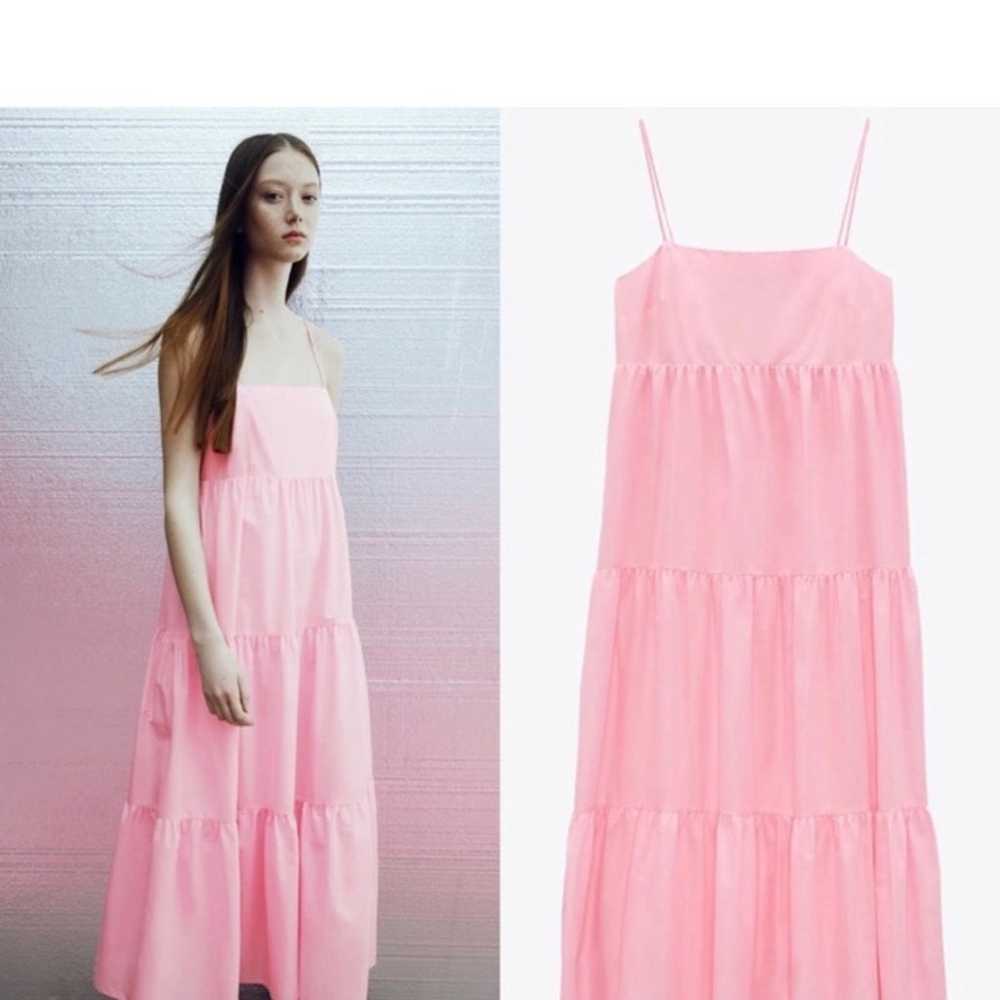 Zara tiered cotton long dress,voluminous, bubbleg… - image 7