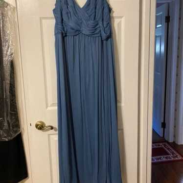 Steel blue davids bridal dress - image 1