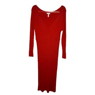 Leith Womens Ribbed Sweater Midi Dress Plus Size … - image 1