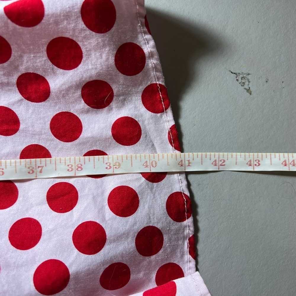 1950s A-Line Insipred Red and White Polka Dot Dre… - image 10