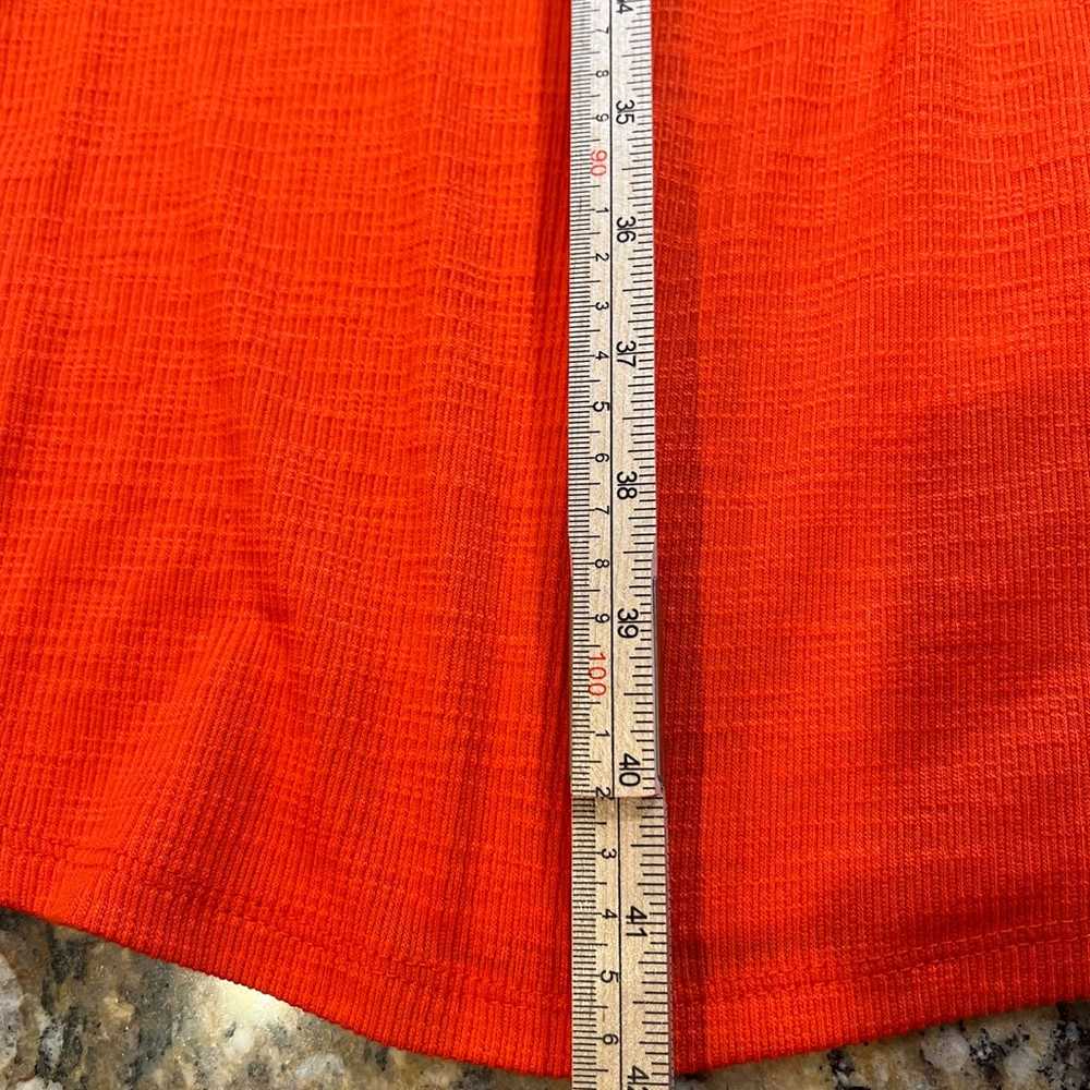 Torrid orange Mini Slub Rib Fluted Dress. Plus si… - image 9
