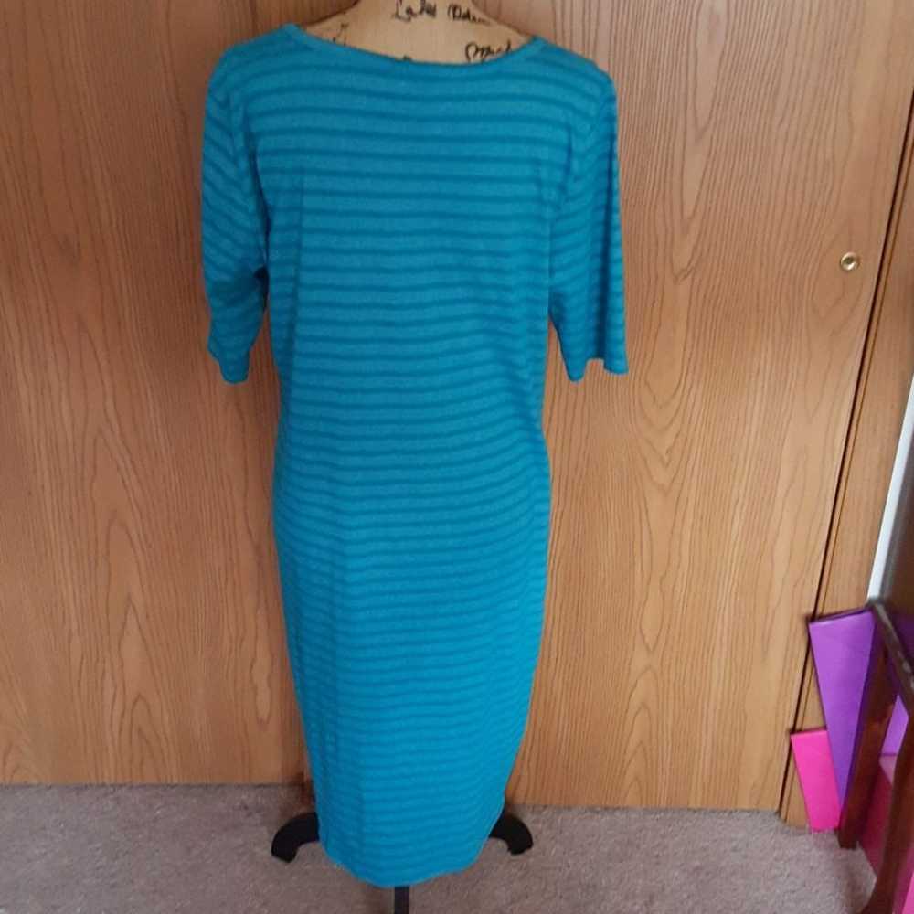 2xl lularoe julia. Blue stripes. - image 3