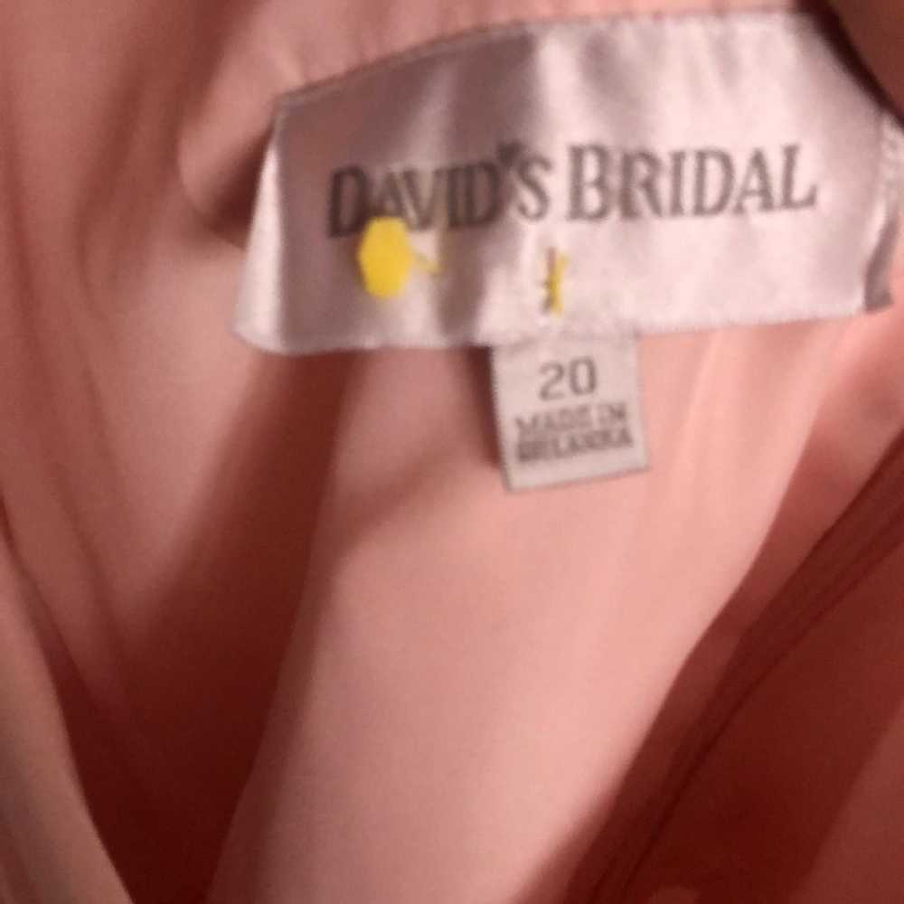 David’s Bridal Light Pink Dress - image 3