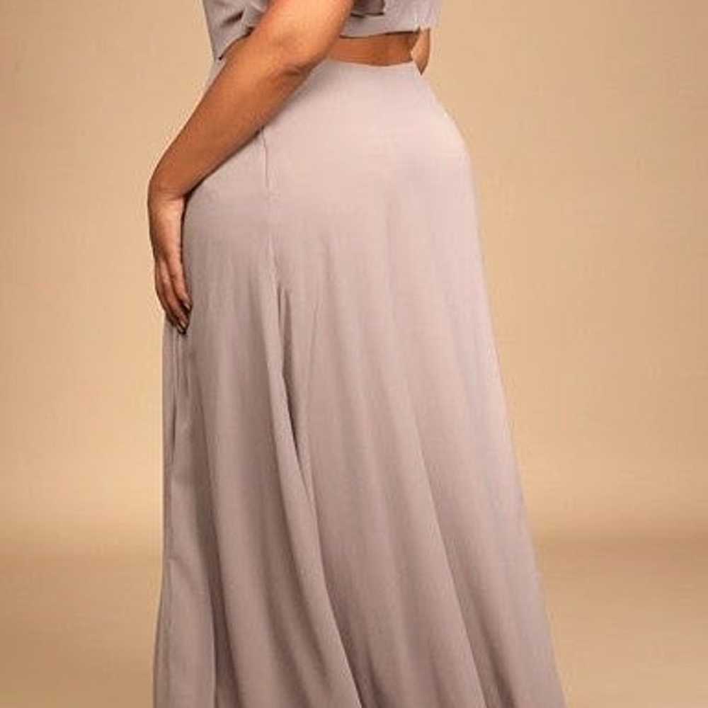 garden bliss dusty lavender maxi dress - image 3